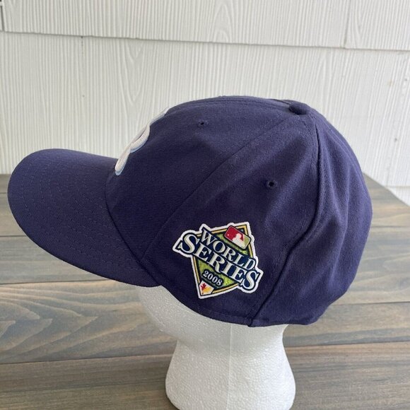 Tampa Bay Rays 2008 Official On-Field World Series Fitted Hat Cap - 7 1/4 (HT4) - Picture 2 of 7